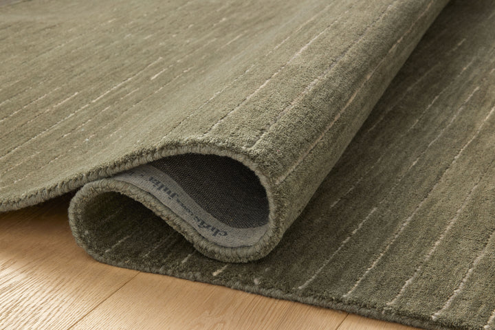 Chris Loves Julia x Loloi Henry Olive / Ivory Accent Rug (HEY-01)