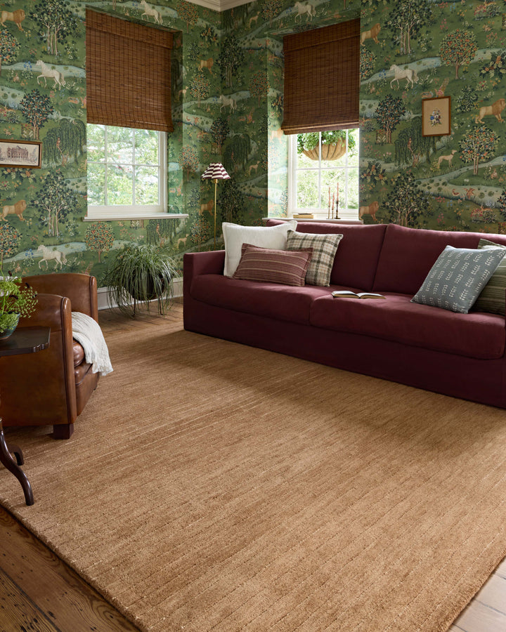 Chris Loves Julia x Loloi Henry Rust / Natural Accent Rug (HEY-01)
