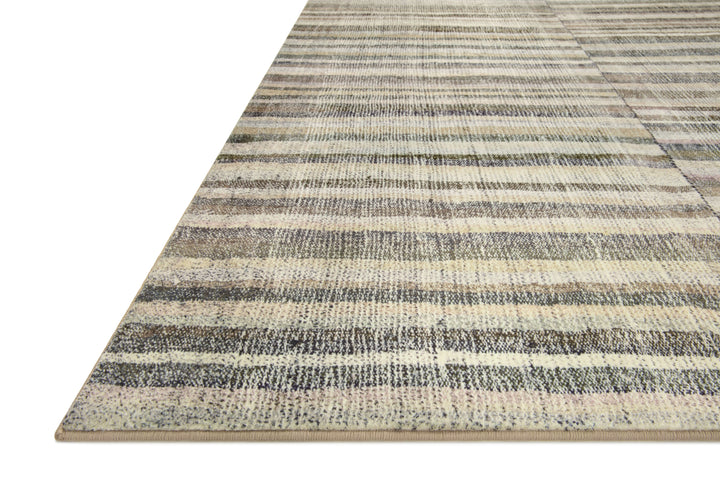 Chris Loves Julia x Loloi Humphrey Natural / Moss Rectangle Accent Rug (HUM-01)