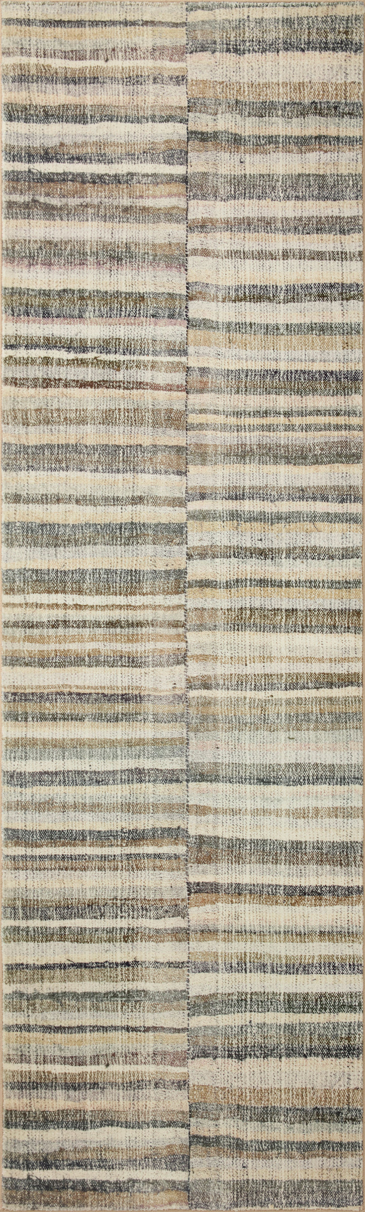 Chris Loves Julia x Loloi Humphrey Natural / Moss Rectangle Accent Rug (HUM-01)