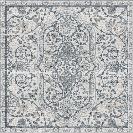 Adama Vinyl Cushioned Comfort Floor Mat (Hamsa_W)