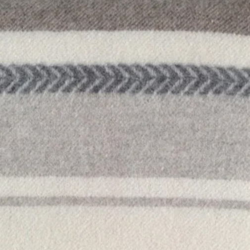 Hanover Cashmere/Superfine Wool Throw (Brown with Ivory & Pale Grey Stripes)