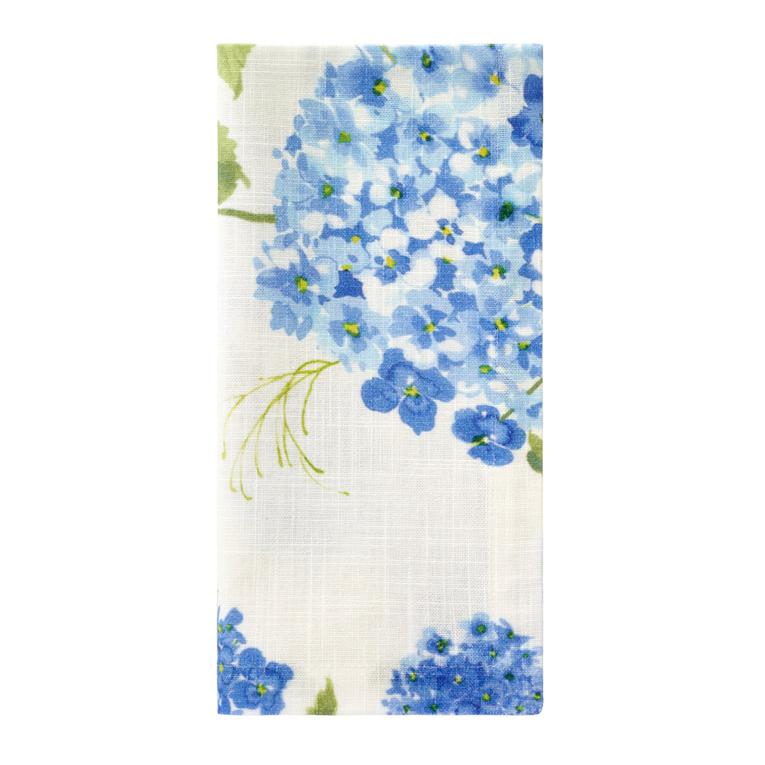Hydrangea Cotton Print Napkins Set/4
