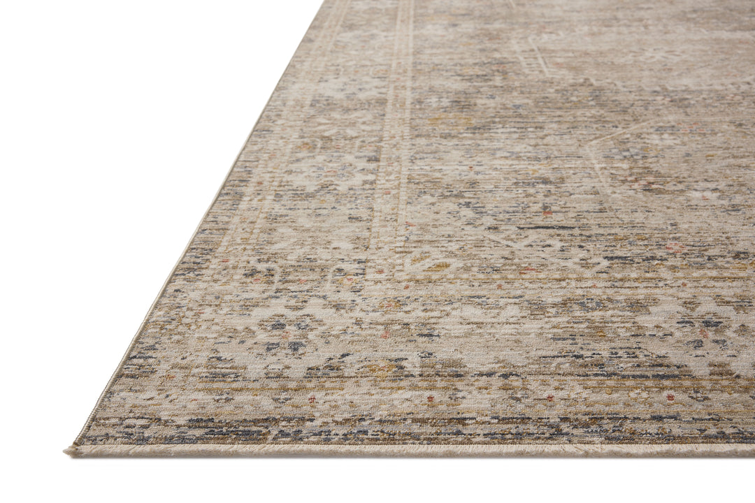 Chris Loves Julia x Loloi Ida Taupe / Multi Accent Rug (IDA-01)