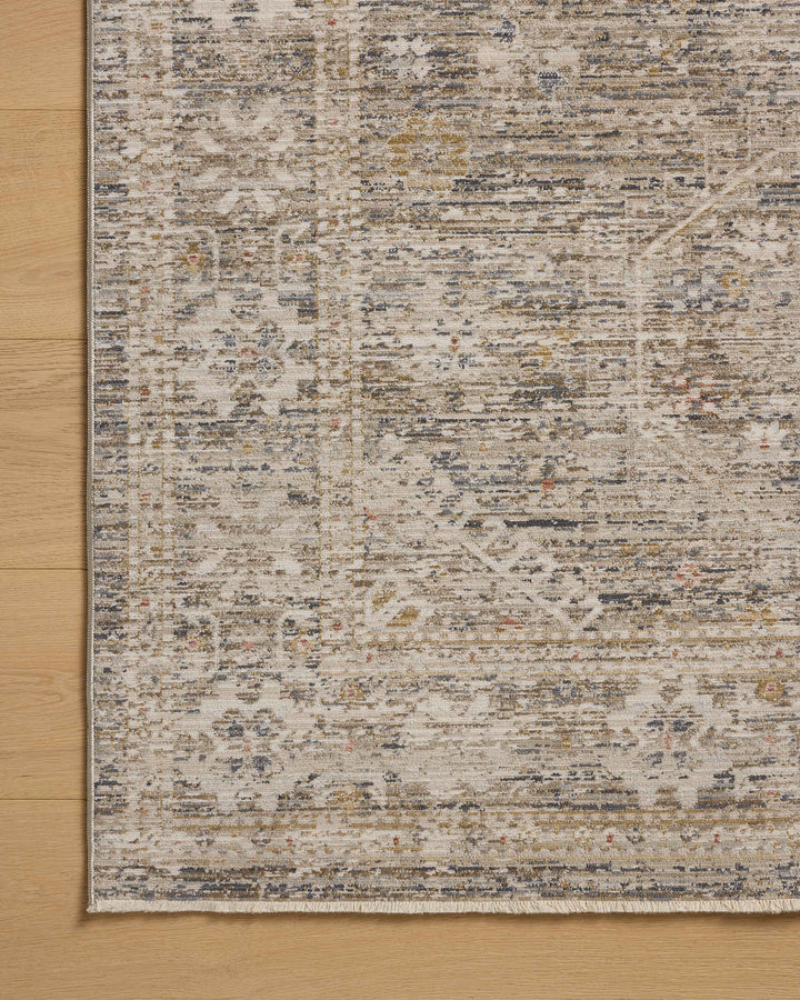 Chris Loves Julia x Loloi Ida Taupe / Multi Accent Rug (IDA-01)