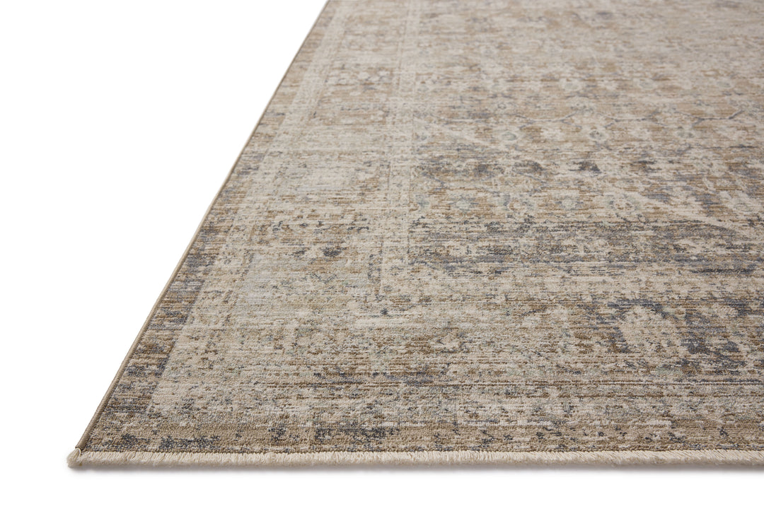 Chris Loves Julia x Loloi Ida Slate / Natural Accent Rug (IDA-06)
