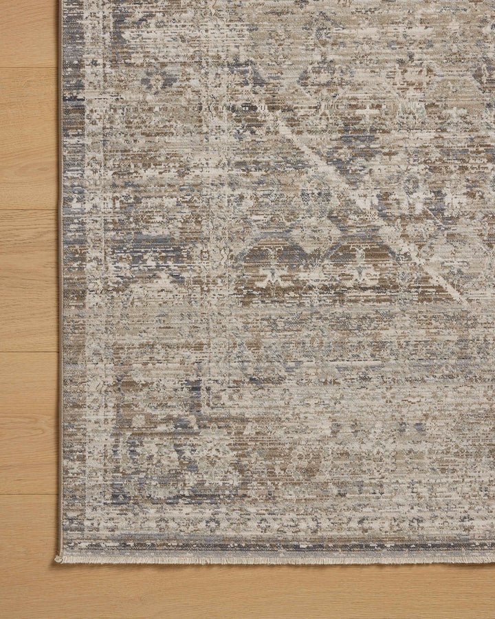 Chris Loves Julia x Loloi Ida Slate / Natural Accent Rug (IDA-06)