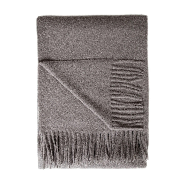 Cork Alpaca Wool Throw (Chocolate)