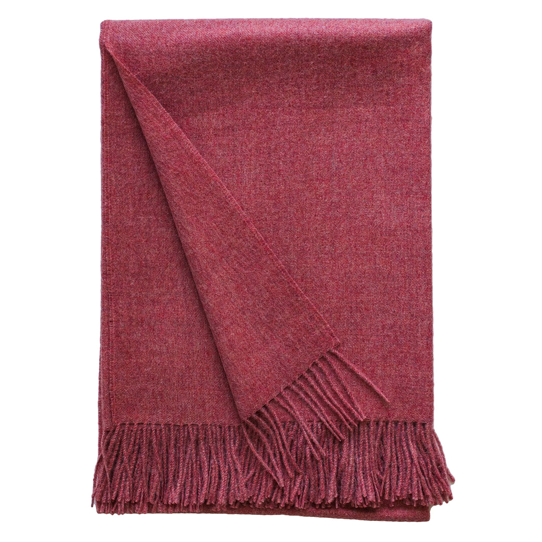 Paris Baby Alpaca Throw (Strawberry Ice Melange)