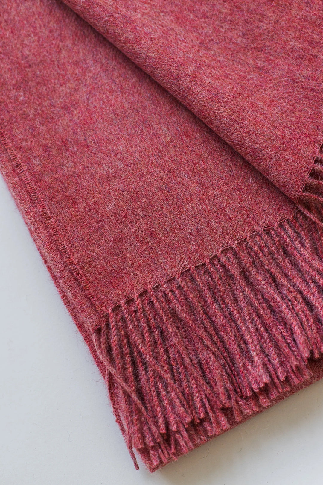 Paris Baby Alpaca Throw (Strawberry Ice Melange)