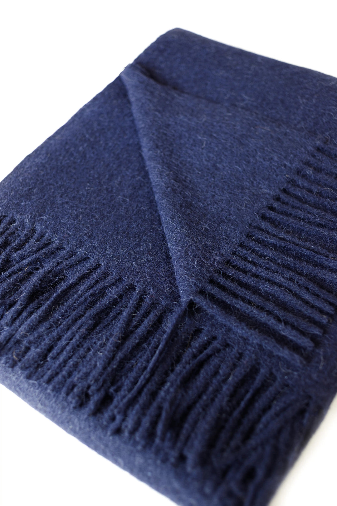 Cork Alpaca Wool Throw (Navy)