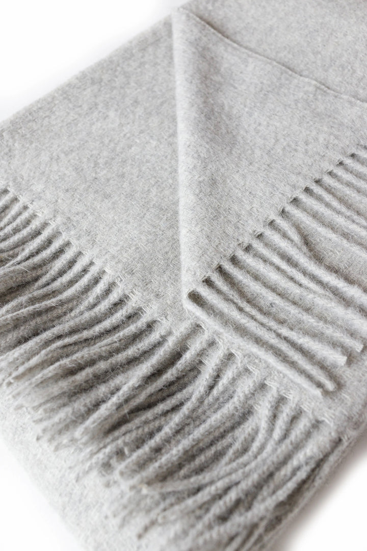 Cork Alpaca Wool Throw (Flannel)