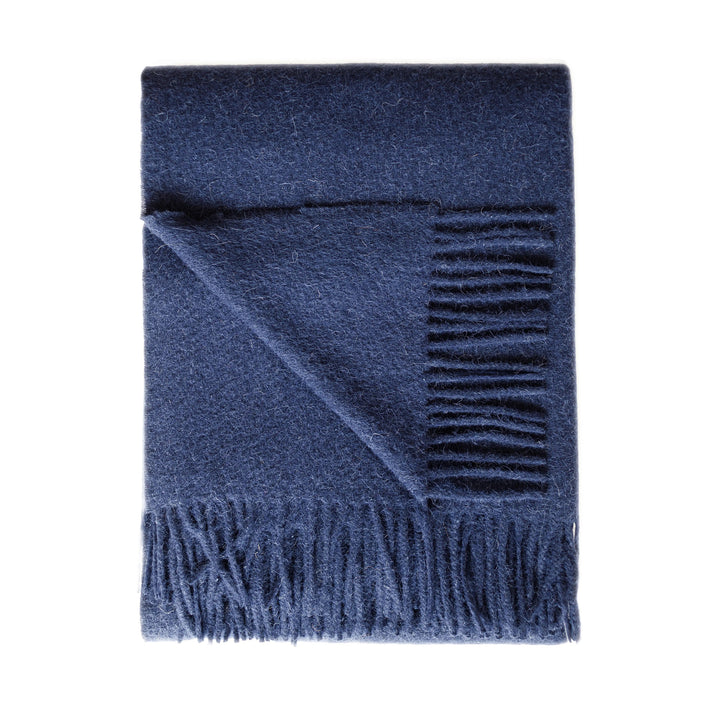 Cork Alpaca Wool Throw (Navy)