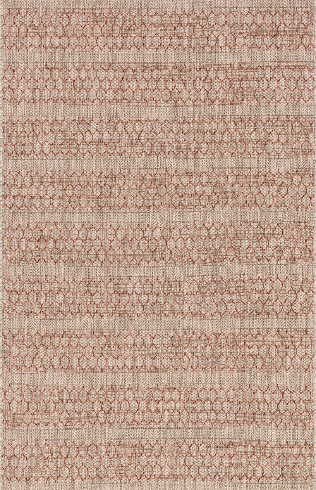 Loloi Isle Beige / Rust Indoor/Outdoor Accent Rug (IE-01)