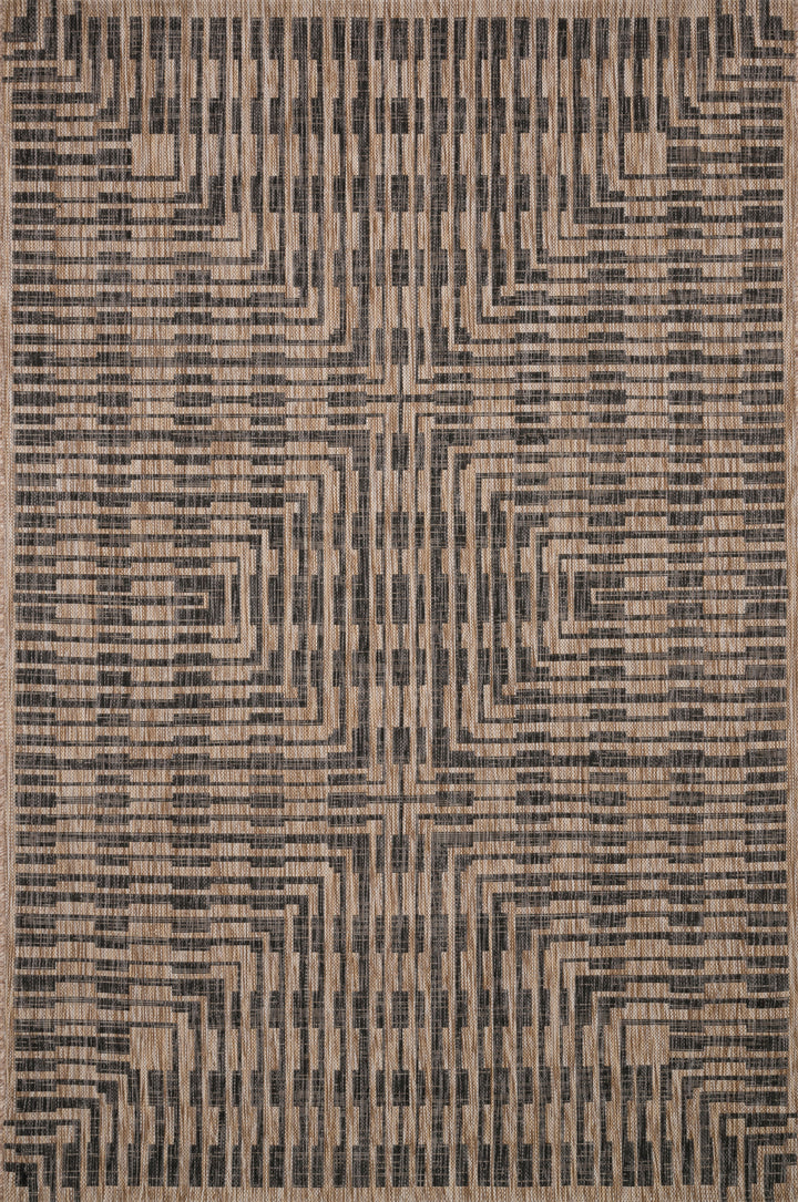 Loloi Isle Brown / Black Indoor/Outdoor Accent Rug (IE-09)