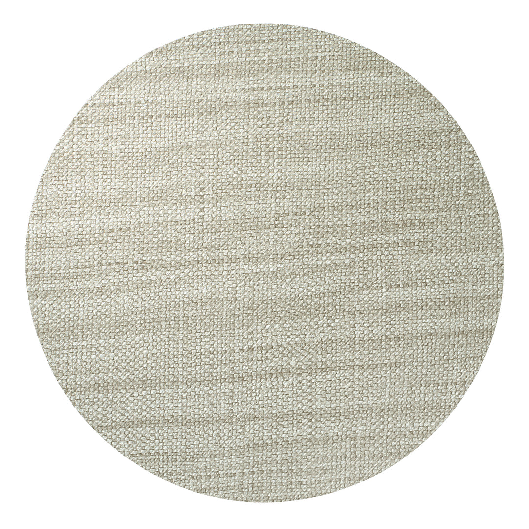 Bodrum Izmir Reversible Vinyl Placemats (Beige/Beige) Set of 4