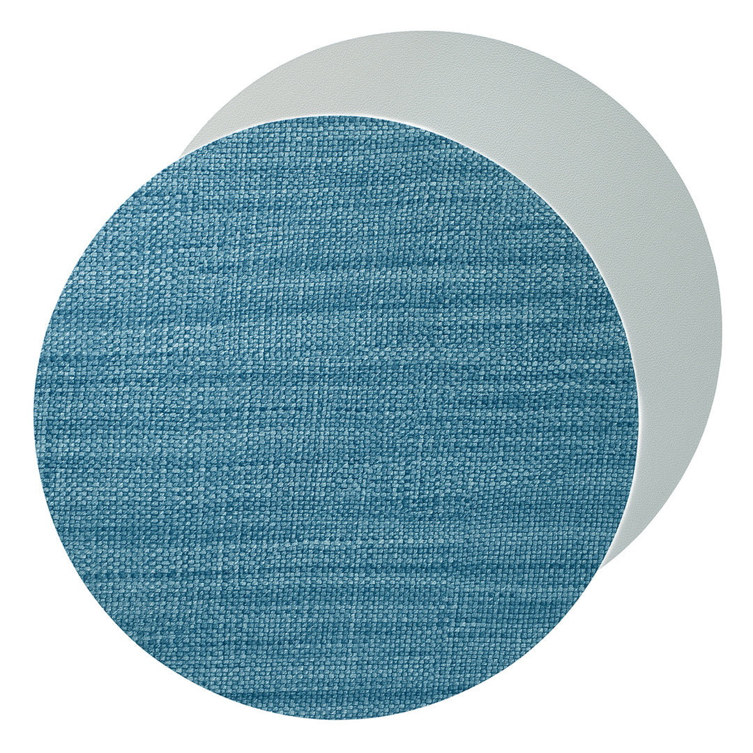 Bodrum Izmir Reversible Vinyl Placemats (Blue/Gray) Set of 4