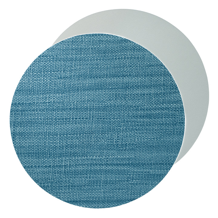 Bodrum Izmir Reversible Vinyl Placemats (Blue/Gray) Set of 4