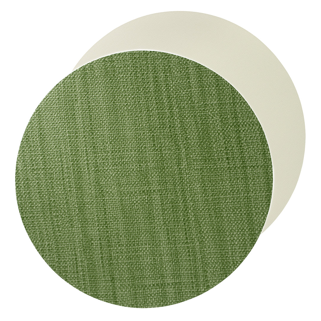 Bodrum Izmir Reversible Vinyl Placemats (Grass/Beige) Set of 4