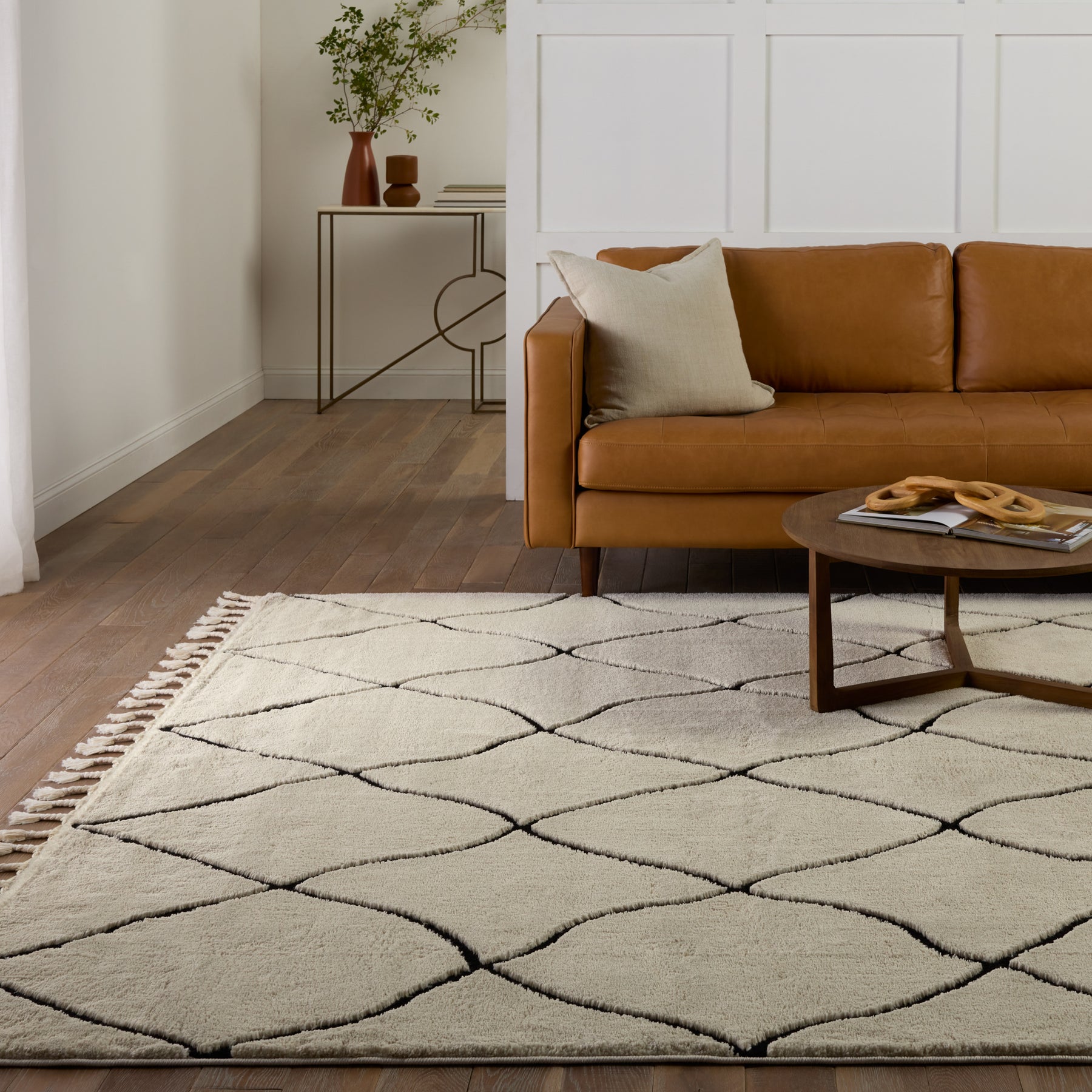 Vibe By Jaipur Living Catanza Geometric Cream/ Ivory Area Rug (6'3