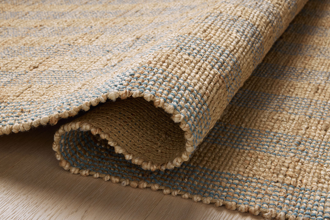 Chris Loves Julia x Loloi Judy Natural / Sky Accent Rug (JUD-04)