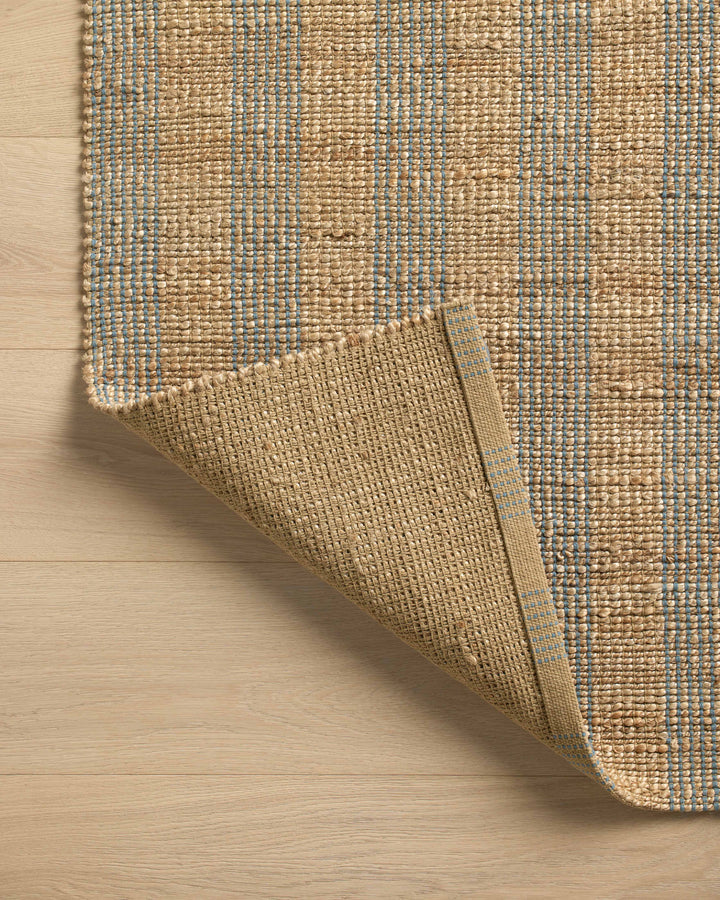 Chris Loves Julia x Loloi Judy Natural / Sky Accent Rug (JUD-04)