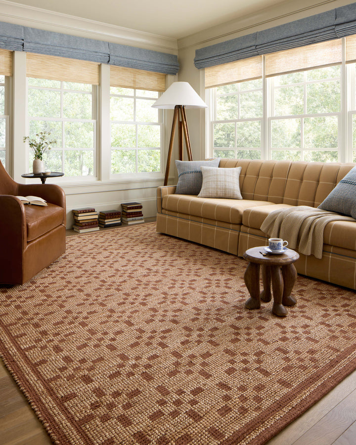 Chris Loves Julia x Loloi Judy Natural / Spice Accent Rug (JUD-07)