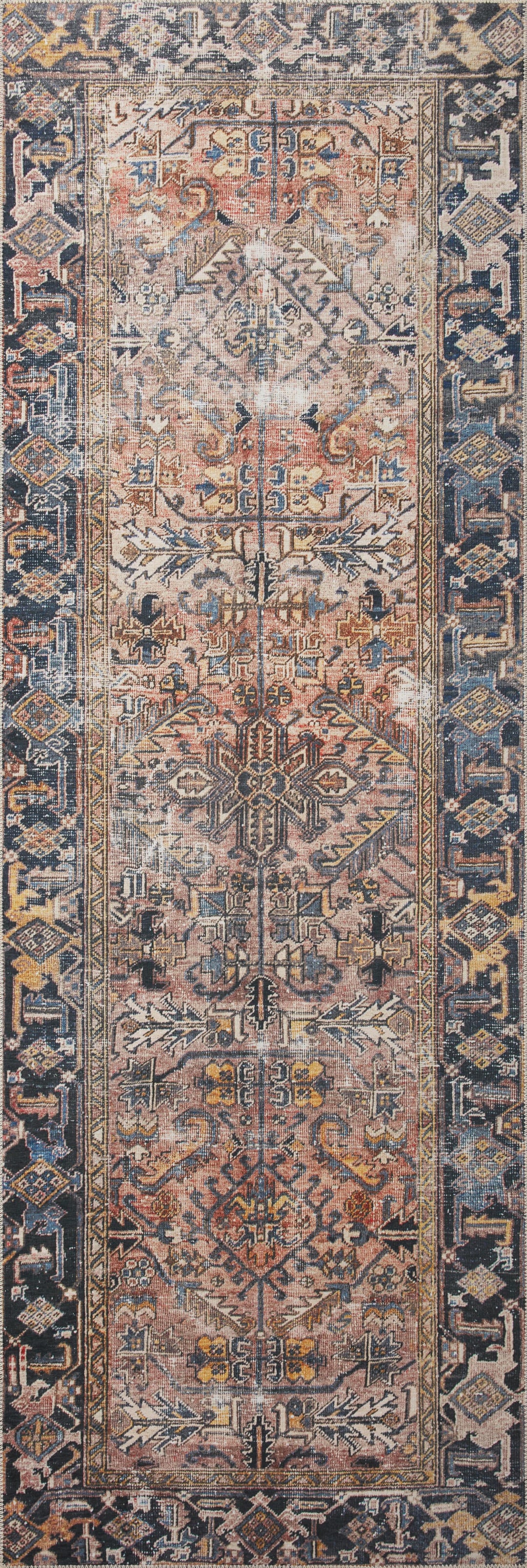 Chris Loves Julia x Loloi Jules Terracotta / Multi Accent Rug (JUL-02)