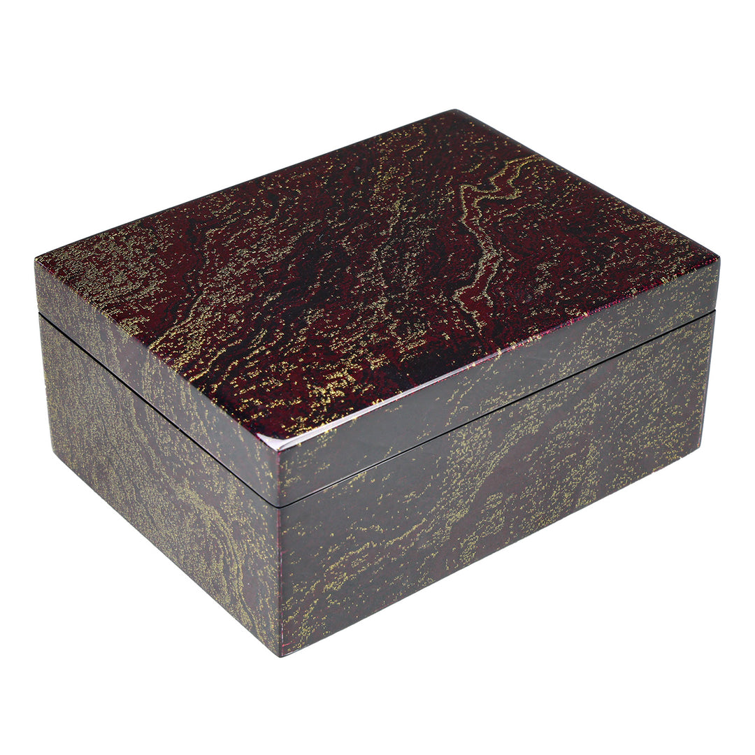 Lacquer Hinged 8" Medium Box (Star Dust Design)