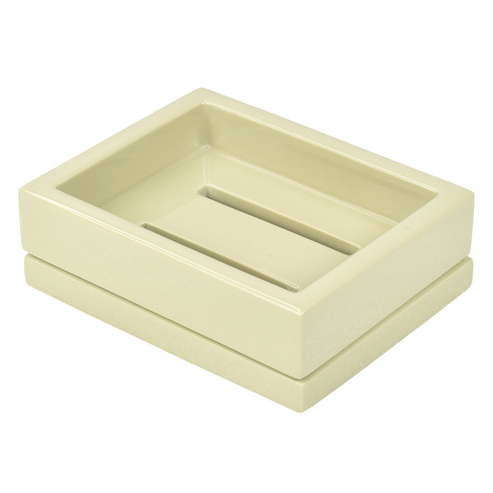 Taupe Inlay Lacquer Bathroom Accessories