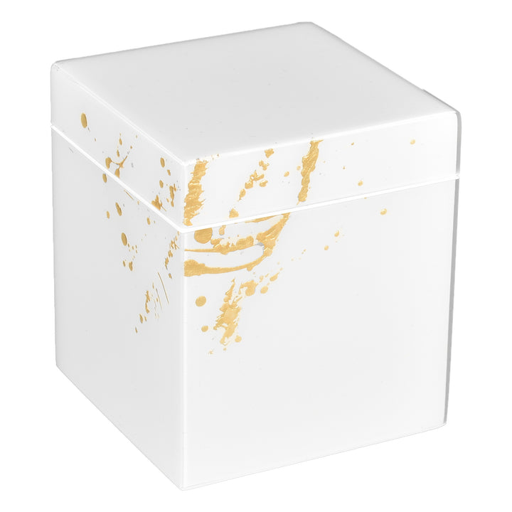 Artful Gold with White Lacquer Bathroom Accessories