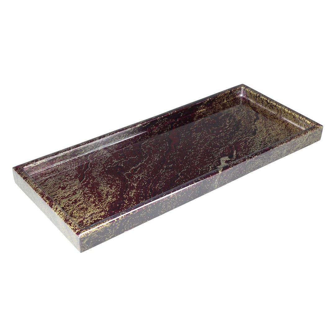 Star Dust Design Lacquer Long Vanity Tray