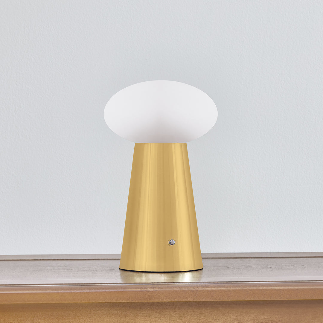 CASHEL Rechargeable Table Lamp (Aged Brass)