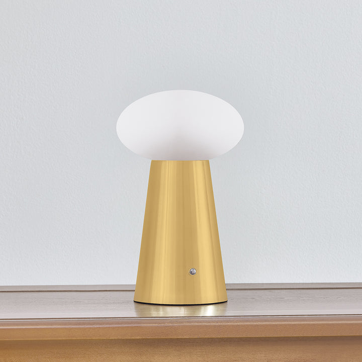 CASHEL Rechargeable Table Lamp (Aged Brass)