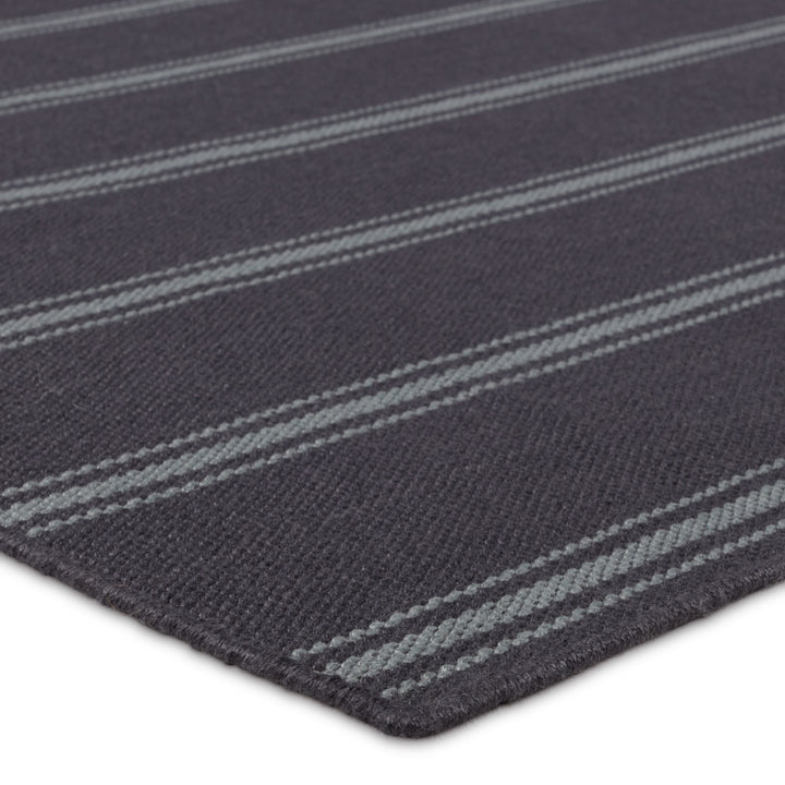 Barclay Butera by Jaipur Living Memento Handmade Indoor/Outdoor Striped Navy/ Light Blue Area Rug  (LAGUNA - LAG02)