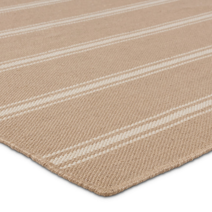 Barclay Butera by Jaipur Living Memento Handmade Indoor/Outdoor Striped Beige/ Ivory Area Rug (LAGUNA - LAG03)