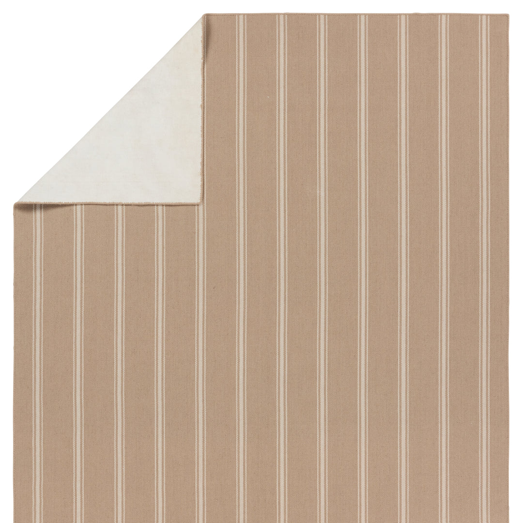 Barclay Butera by Jaipur Living Memento Handmade Indoor/Outdoor Striped Beige/ Ivory Area Rug (LAGUNA - LAG03)