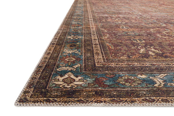 Loloi Layla Brick / Blue Accent Rug (LAY-01)