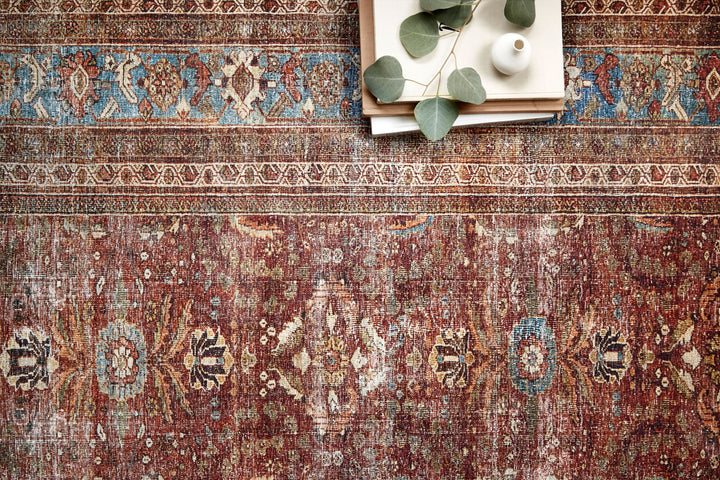 Loloi Layla Brick / Blue Accent Rug (LAY-01)
