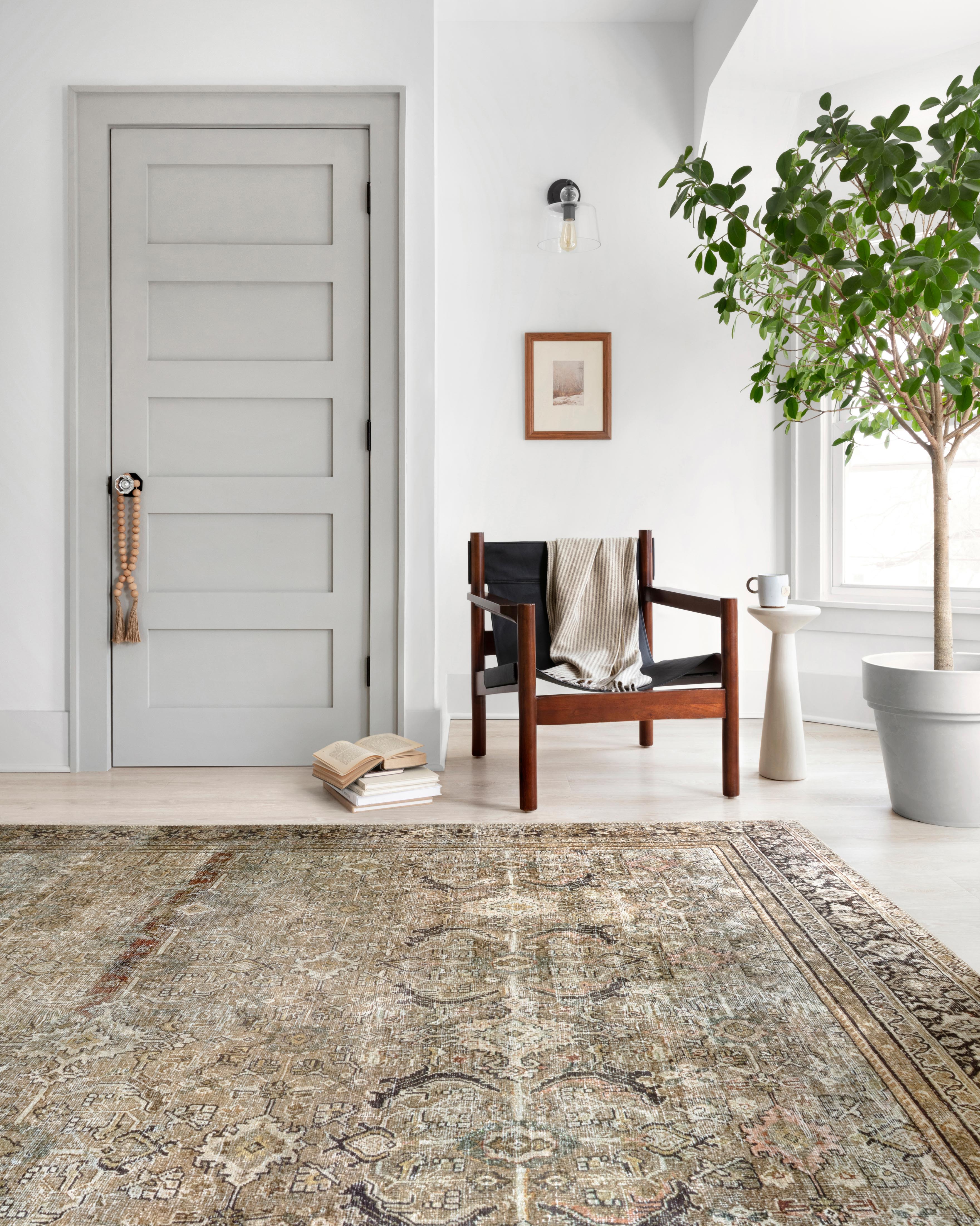 Loloi Layla Olive / Charcoal Accent Rug (LAY-03)