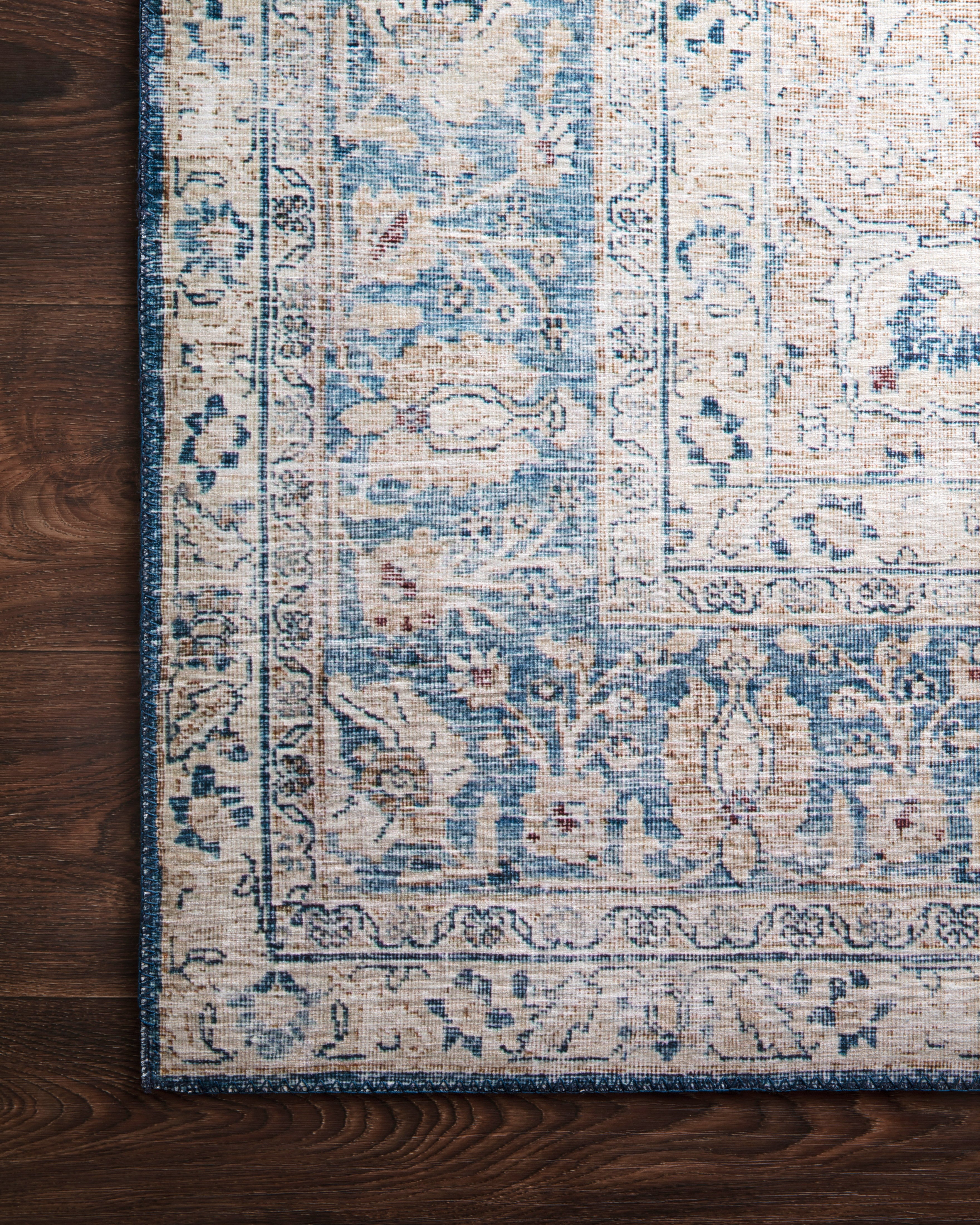 Loloi Layla Blue / Tangerine Accent Rug (LAY-07) – Hudson & Vine