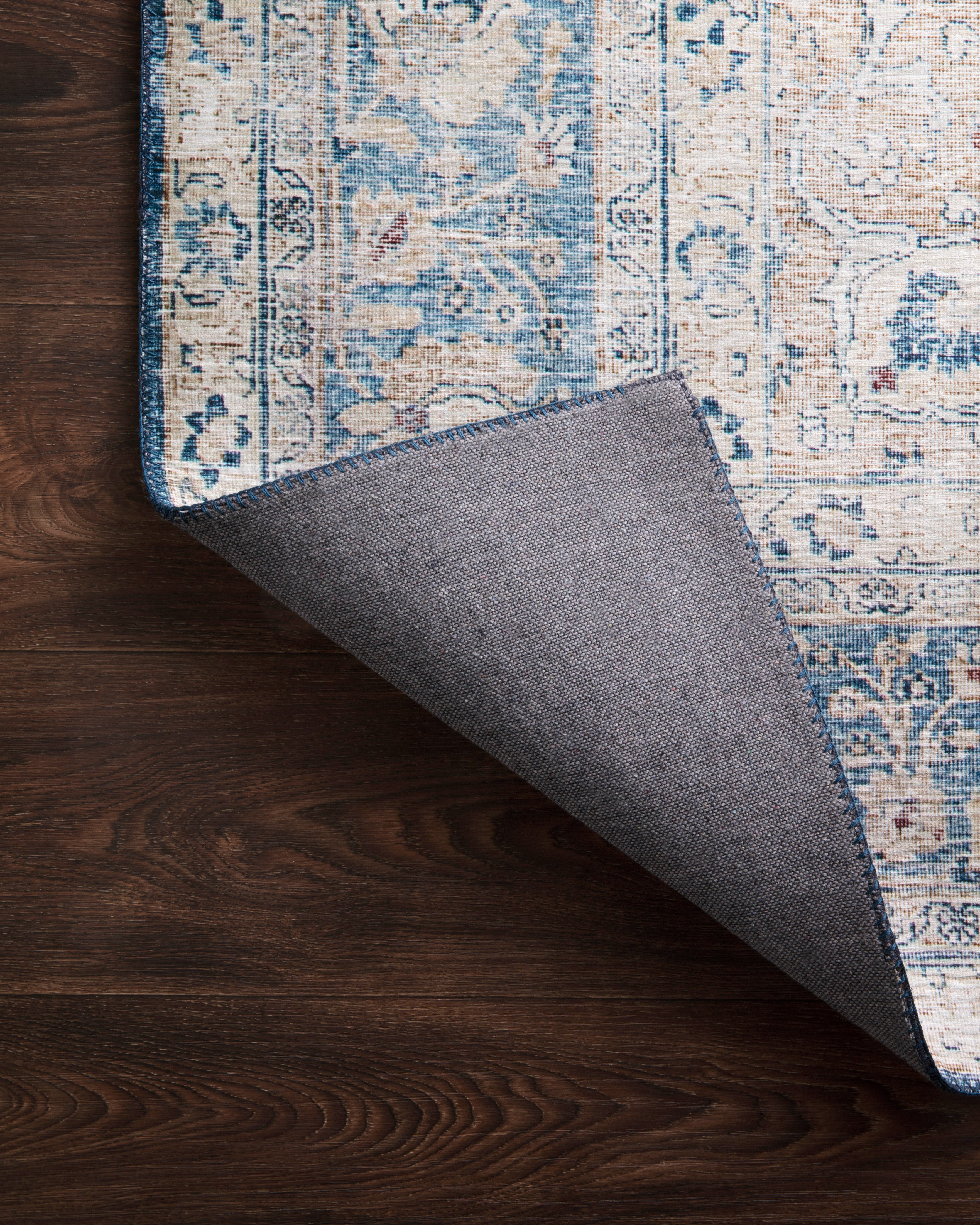 Loloi Layla Blue / Tangerine Accent Rug (LAY-07) – Hudson & Vine