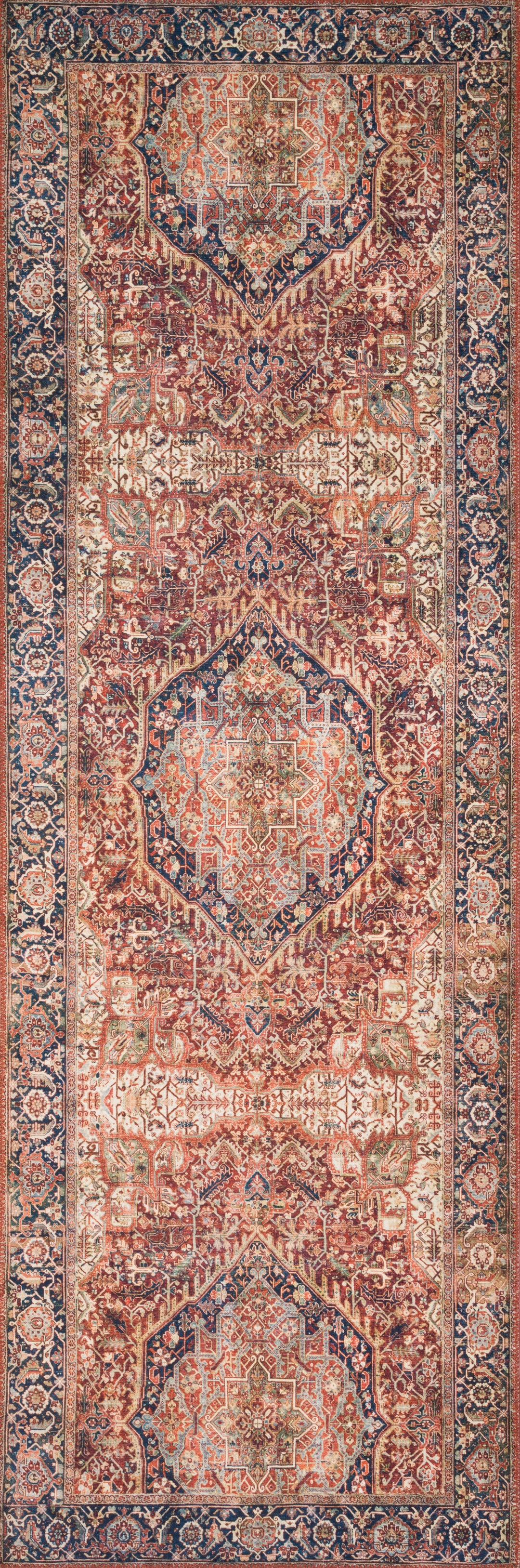 Loloi Layla Red / Navy Accent Rug (LAY-08)