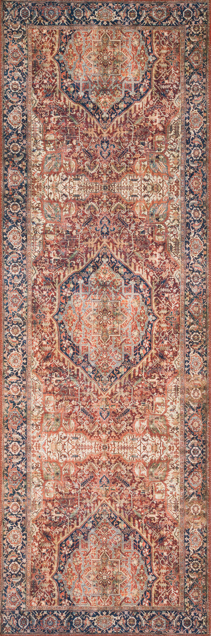 Loloi Layla Red / Navy Accent Rug (LAY-08)