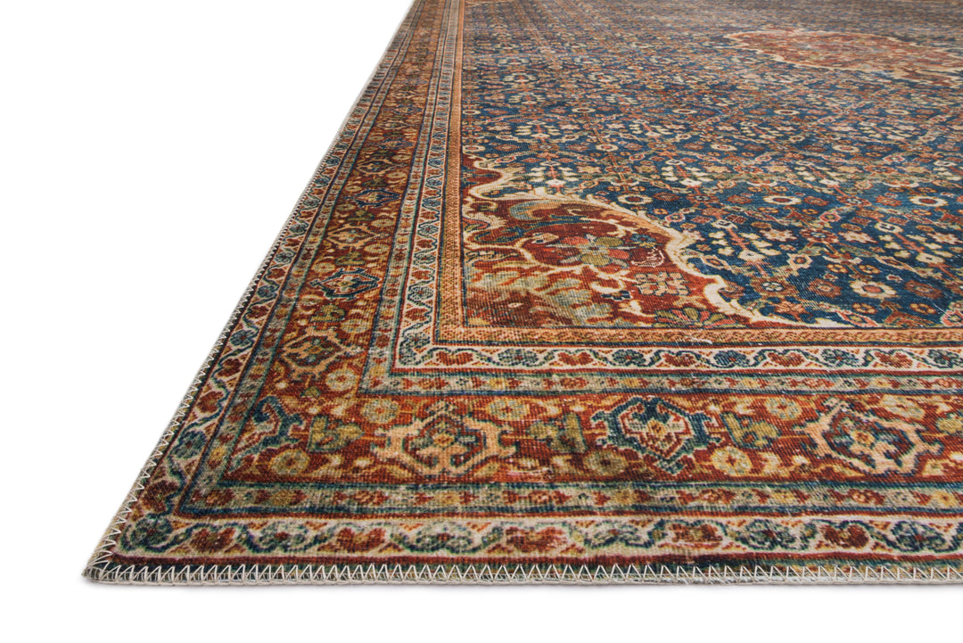 Loloi Layla Cobalt Blue / Spice Accent Rug (LAY-09)