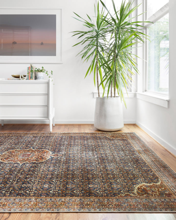 Loloi Layla Cobalt Blue / Spice Accent Rug (LAY-09)