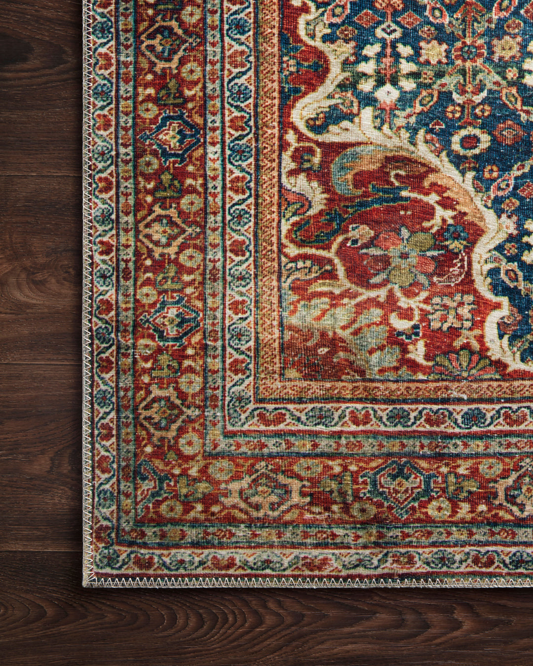 Loloi Layla Cobalt Blue / Spice Accent Rug (LAY-09)