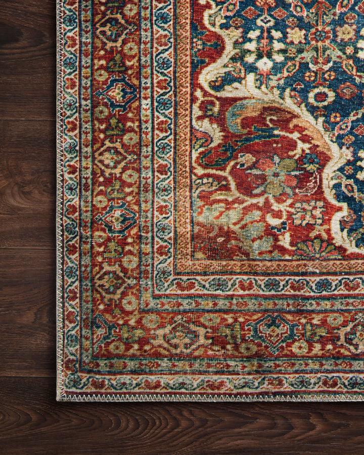 Loloi Layla Cobalt Blue / Spice Accent Rug (LAY-09)