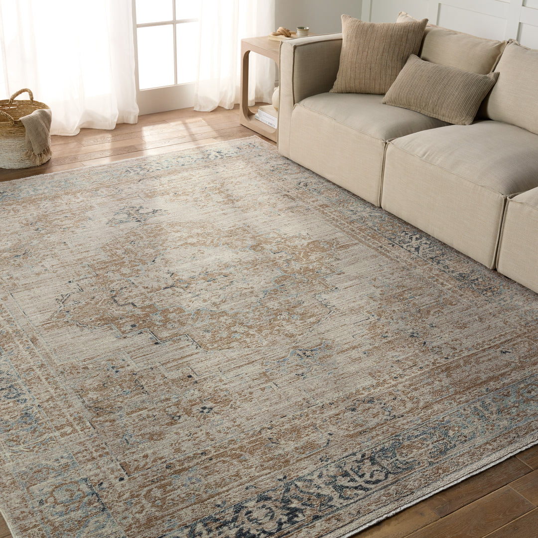 Vibe by Jaipur Living Emory Medallion Taupe/ Tan Area Rug (LEILA - LEI04)