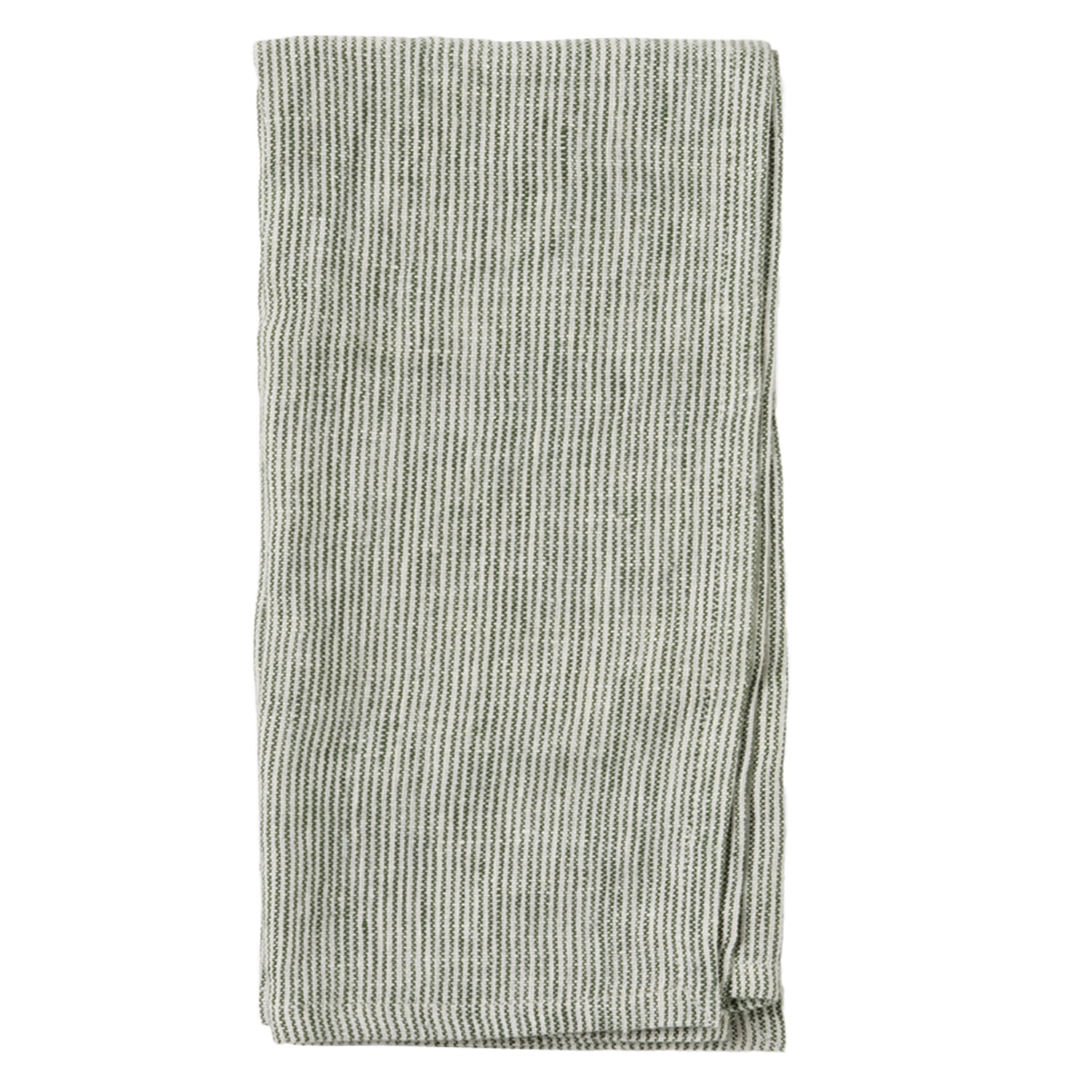 Saunton Green White Linen Napkins